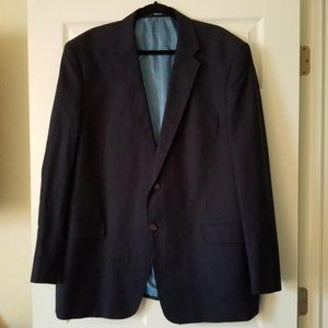 Saddlebred Navy Blue Two-Button Suit Jacket Size 48L